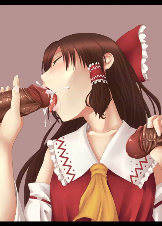 極太チンポを両手に握り締めてる女の子 その3