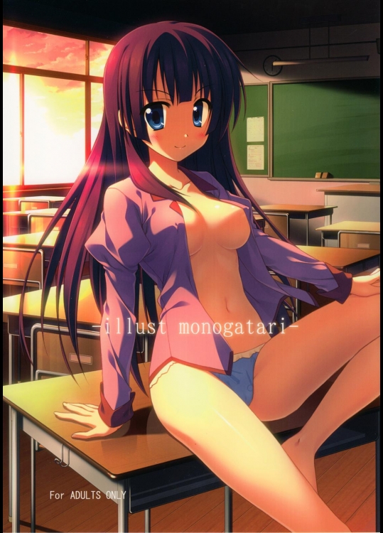 [ひなたと境内と縁日 (日向奈尾)] illust monogatari (偽物語)