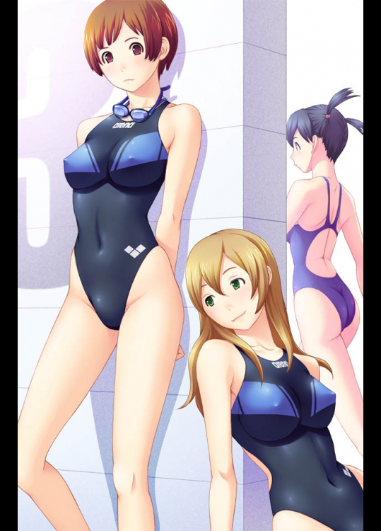 身体の成長に追いつかずセクシー競泳水着10