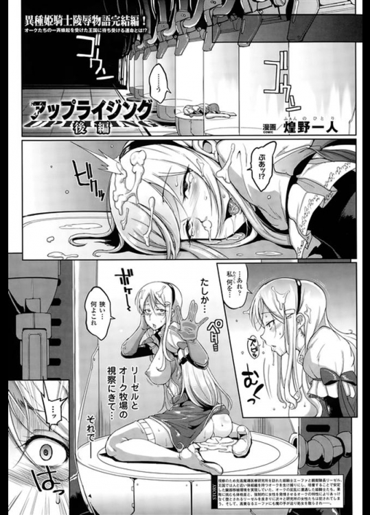 オークに犯され続けた女たちが古の技術で次々と出産！出産アクメで、ドリルチン○アナルで、完全に壊れるまで感じ続ける！【煌野一人 同人誌・エロ漫画】