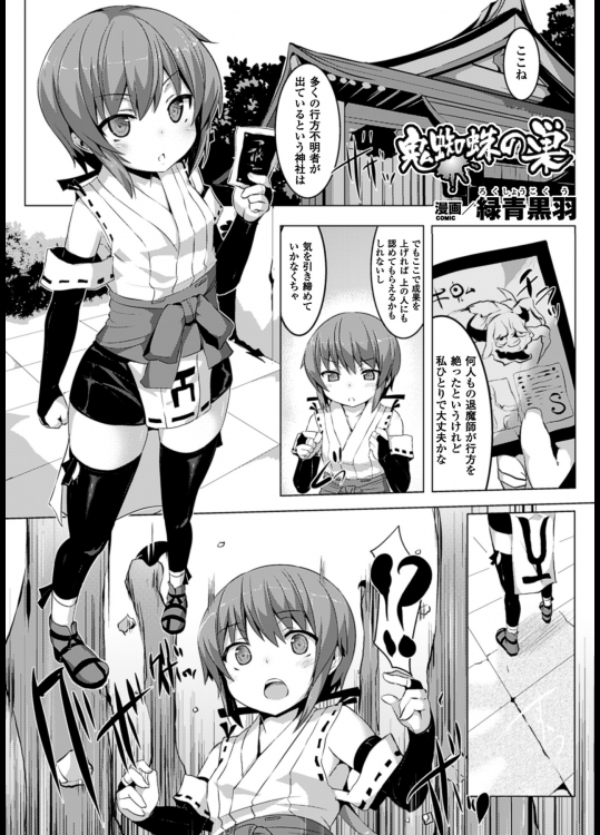 [ 緑青黒羽]鬼蜘蛛の巣