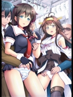 電車の中で痴漢されてしまっている女の子画像　23枚