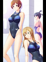 身体の成長に追いつかずセクシー競泳水着10