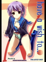 have a wish to…          